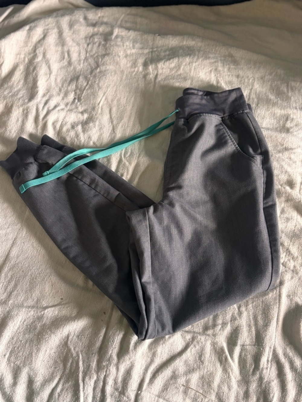 FIGS Scrub Pants Joggers Grey Technical Collection Size XS